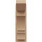 Ekena Millwork 8-in W x 16-in D x 28-in H Balboa Slat Rough Cedar Woodgrain TimberThane Outlooker, Primed Tan OUTUR080X16X28BOA24RCPR - alternate 3